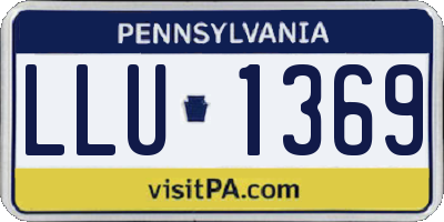 PA license plate LLU1369