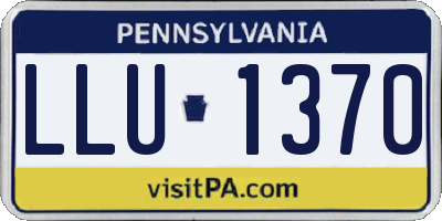 PA license plate LLU1370