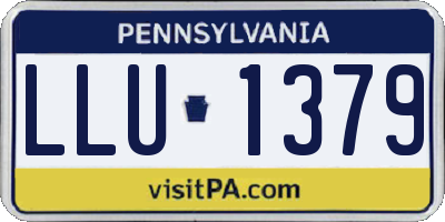 PA license plate LLU1379