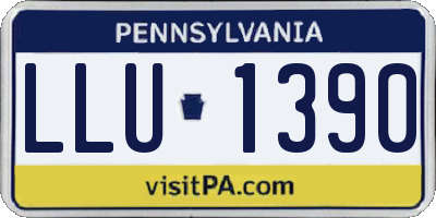 PA license plate LLU1390