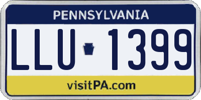 PA license plate LLU1399