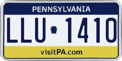 PA license plate LLU1410