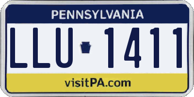 PA license plate LLU1411