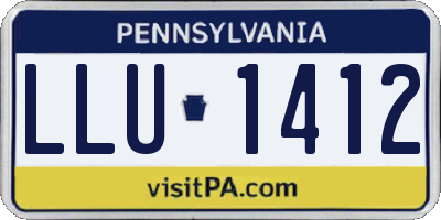 PA license plate LLU1412