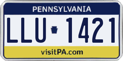 PA license plate LLU1421