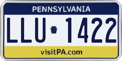 PA license plate LLU1422