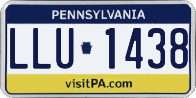 PA license plate LLU1438