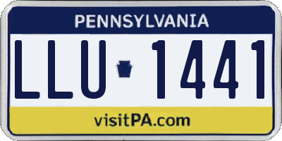 PA license plate LLU1441