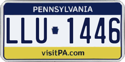 PA license plate LLU1446