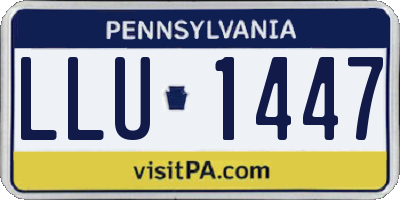 PA license plate LLU1447