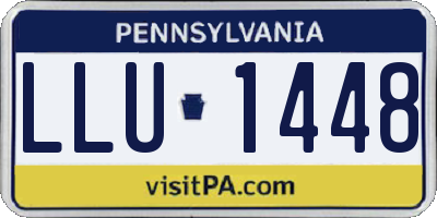 PA license plate LLU1448