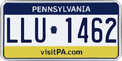 PA license plate LLU1462