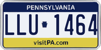 PA license plate LLU1464