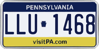 PA license plate LLU1468