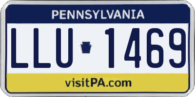PA license plate LLU1469