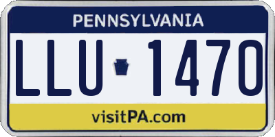PA license plate LLU1470