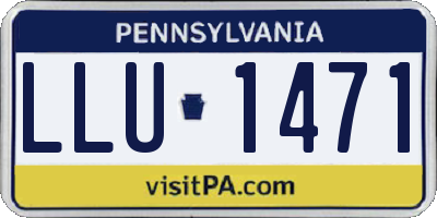 PA license plate LLU1471