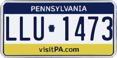 PA license plate LLU1473