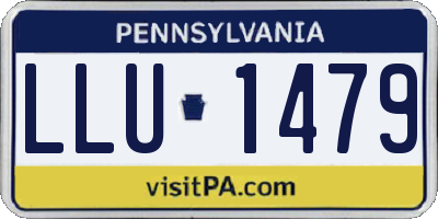 PA license plate LLU1479