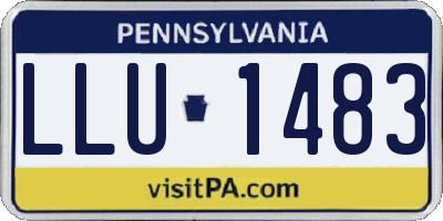 PA license plate LLU1483
