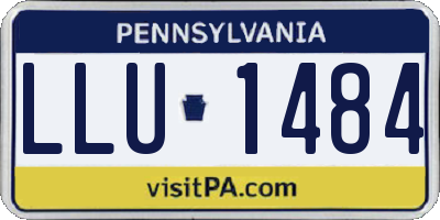 PA license plate LLU1484