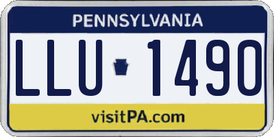 PA license plate LLU1490