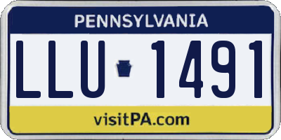 PA license plate LLU1491
