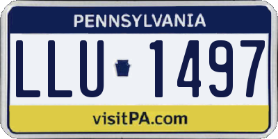 PA license plate LLU1497