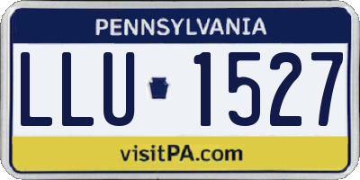 PA license plate LLU1527