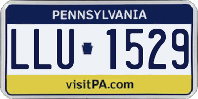PA license plate LLU1529