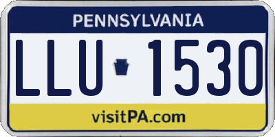 PA license plate LLU1530