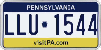 PA license plate LLU1544