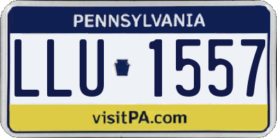 PA license plate LLU1557