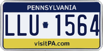 PA license plate LLU1564