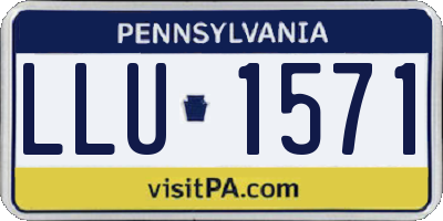 PA license plate LLU1571