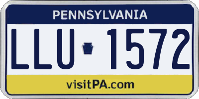 PA license plate LLU1572