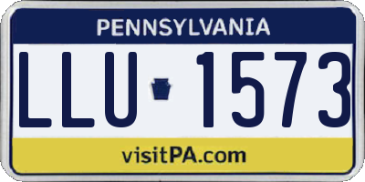 PA license plate LLU1573