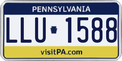 PA license plate LLU1588