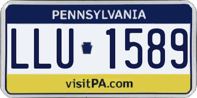 PA license plate LLU1589