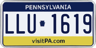 PA license plate LLU1619