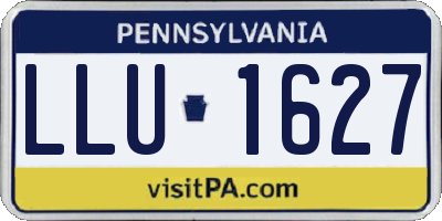 PA license plate LLU1627