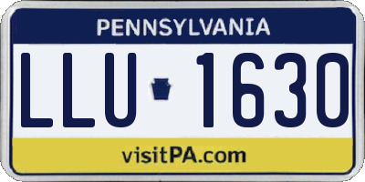 PA license plate LLU1630