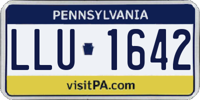 PA license plate LLU1642