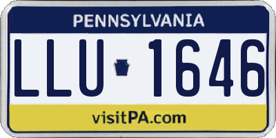 PA license plate LLU1646