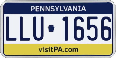 PA license plate LLU1656