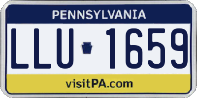 PA license plate LLU1659