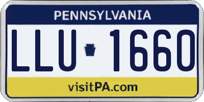 PA license plate LLU1660