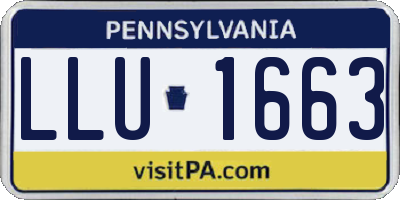 PA license plate LLU1663