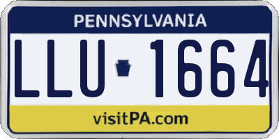 PA license plate LLU1664