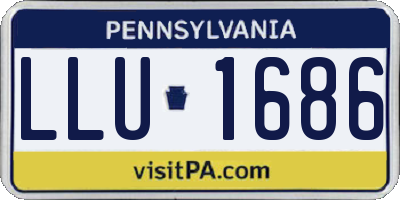 PA license plate LLU1686
